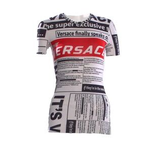 VERSACE NEWSPAPER TOP
